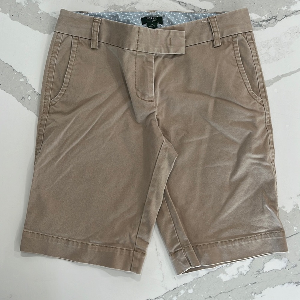 J. Crew city fit stretch chino shorts. Size 0.